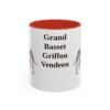 11oz-grand-basset-griffon-vendeen-mug-red 11oz Grand Basset Griffon Vendeen Mug, Red, front view
