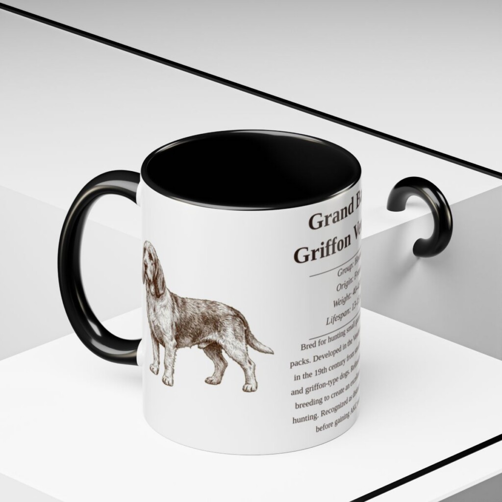 11oz-grand-basset-griffon-vendeen-mug-writeup-black-context-2 11oz Grand Basset Griffon Vendeen Mug, Black, lifestyle photo