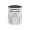 11oz-grand-basset-griffon-vendeen-mug-writeup-purple 11oz Grand Basset Griffon Vendeen Mug, Purple, front view