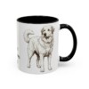 11oz Great Pyrenees Dog Dad Mug, Black, right side view