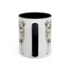 11oz Great Pyrenees Latin Mug, Black, back view