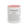 11oz Great Pyrenees Mug, Pink, front view