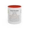 11oz Great Pyrenees Mug, Red, front view