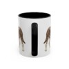 11oz Greater Swiss Mountain Dog Latin Mug, Black, back view