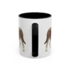 11oz Greater Swiss Mountain Dog Mug, Black, back view