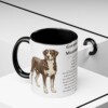 11oz Greater Swiss Mountain Dog Mug, Black, lifestyle photo