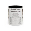 11oz Greater Swiss Mountain Dog Mug, Black, front view