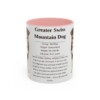 11oz Greater Swiss Mountain Dog Mug, Pink, front view