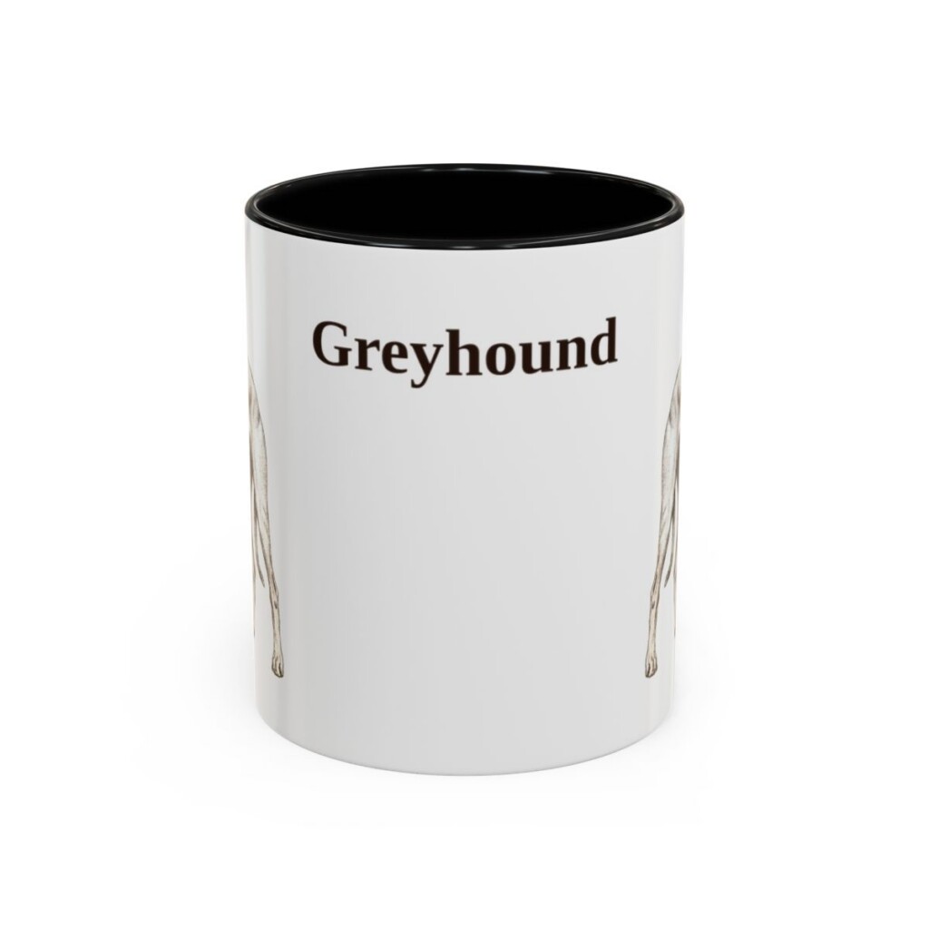 11oz-greyhound-mug-black-front 11oz Greyhound Mug, Black, front view