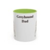 11oz-greyhound-mug-dad-light-green 11oz Greyhound Dog Dad Mug, Light Green, front view