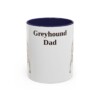 11oz-greyhound-mug-dad-navy 11oz Greyhound Dog Dad Mug, Navy, front view