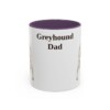 11oz-greyhound-mug-dad-purple 11oz Greyhound Dog Dad Mug, Purple, front view