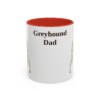 11oz-greyhound-mug-dad-red 11oz Greyhound Dog Dad Mug, Red, front view