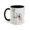 11oz Funny Greyhound Mug, Black, left side view