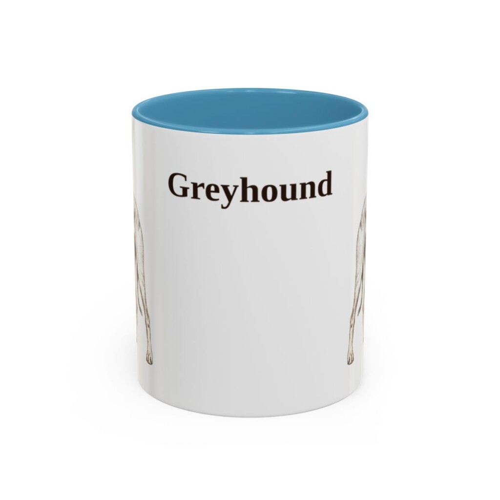 11oz-greyhound-mug-light-blue 11oz Greyhound Mug, Light Blue, front view