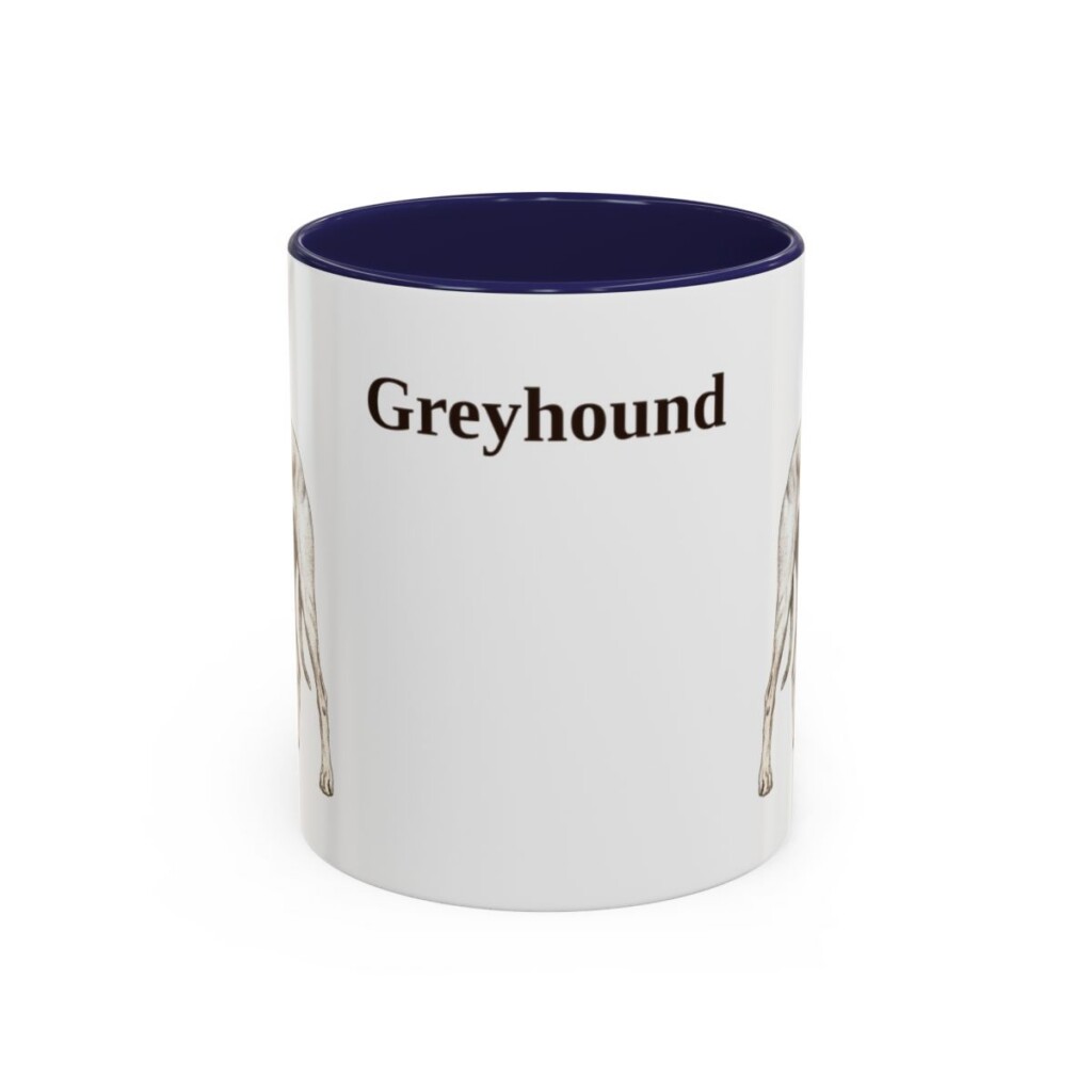 11oz-greyhound-mug-navy 11oz Greyhound Mug, Navy, front view