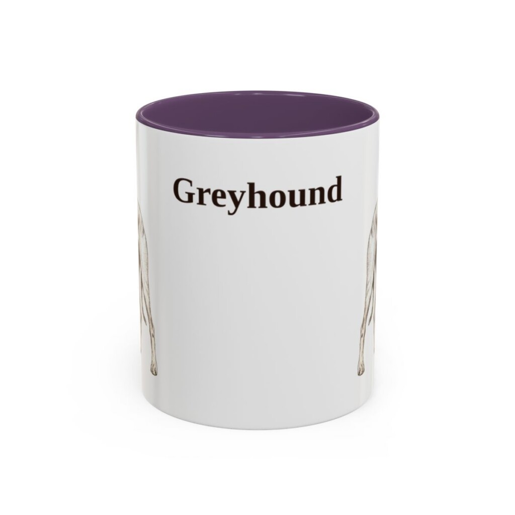 11oz-greyhound-mug-purple 11oz Greyhound Mug, Purple, front view