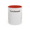 11oz-greyhound-mug-red 11oz Greyhound Mug, Red, front view
