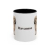 11oz Havanese Mug, Black, front view