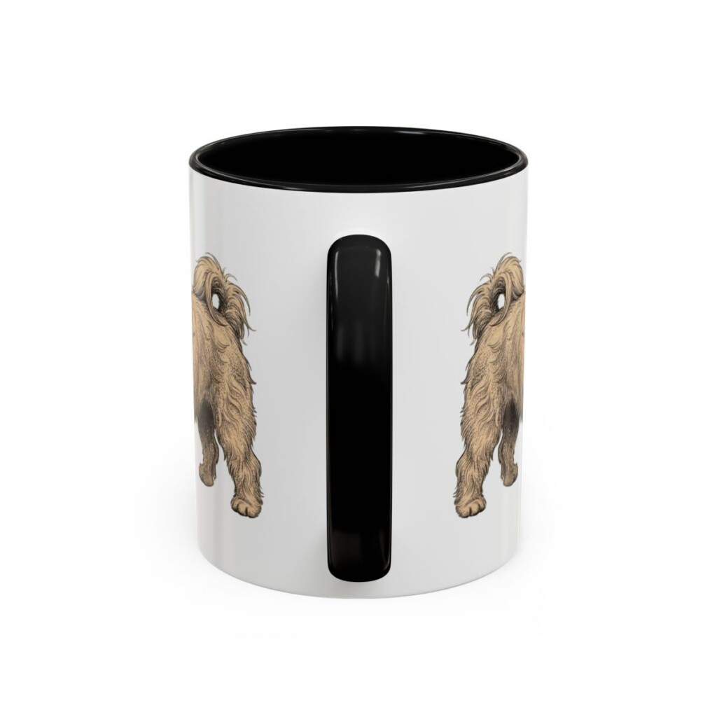 11oz Funny Havanese Mug, Black, back view