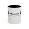 11oz Havanese Latin Mug, Black, front view