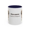 11oz Havanese Latin Mug, Navy, front view