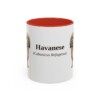 11oz Havanese Latin Mug, Red, front view