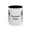 11oz Havanese Dog Mom Mug, Black, front view