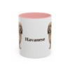 11oz Havanese Mug, Pink, front view