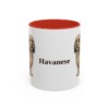 11oz Havanese Mug, Red, front view