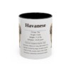 11oz Havanese Mug, Black, front view