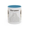 11oz Havanese Mug, Light Blue, front view