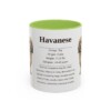 11oz Havanese Mug, Light Green, front view