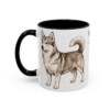 11oz Horgi Dog Dad Mug, Black, left side view