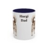 11oz Horgi Dog Dad Mug, Navy, front view