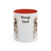 11oz Horgi Dog Dad Mug, Red, front view