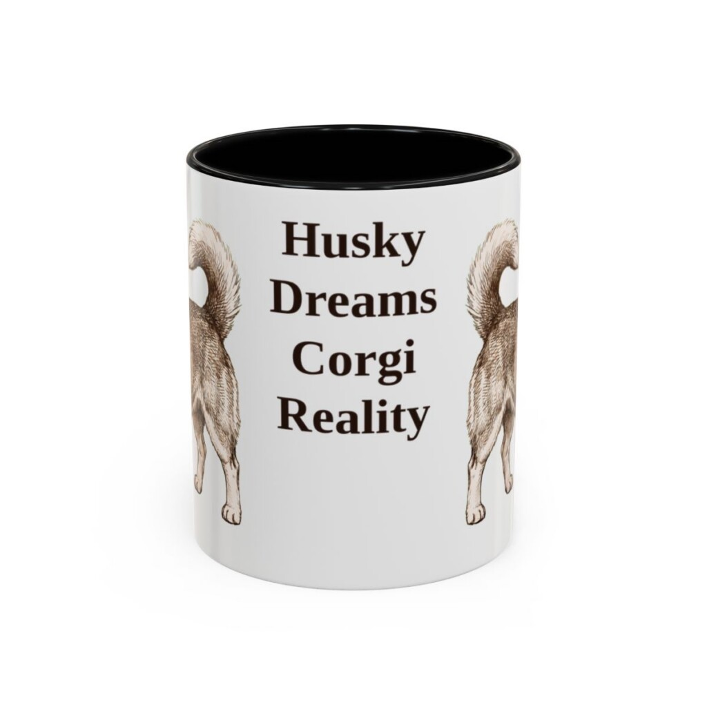 11oz-horgi-mug-humor-black-front 11oz Funny Horgi Mug, Black, front view