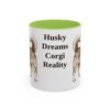 11oz-horgi-mug-humor-light-green 11oz Funny Horgi Mug, Light Green, front view
