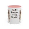 11oz-horgi-mug-humor-pink 11oz Funny Horgi Mug, Pink, front view