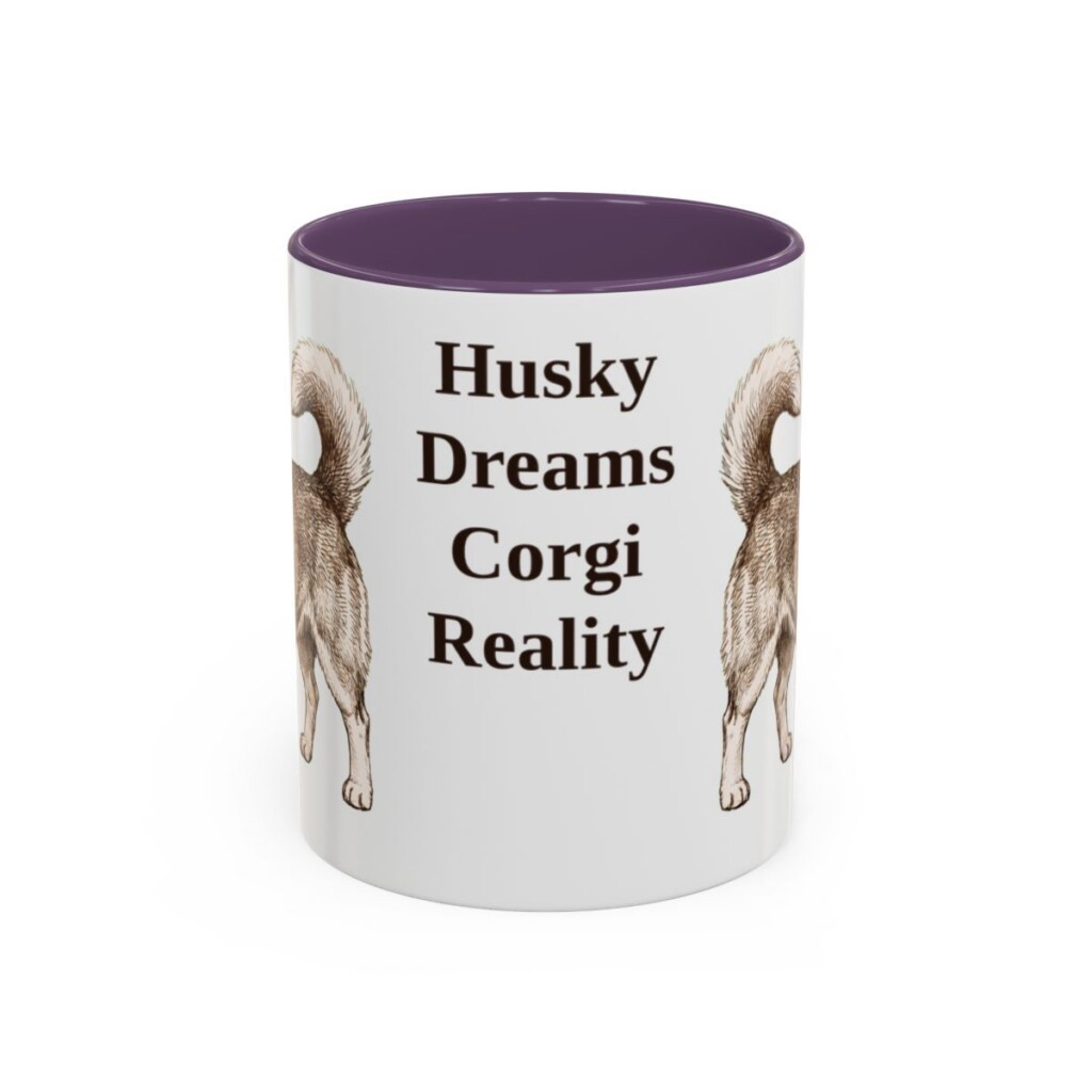 11oz-horgi-mug-humor-purple 11oz Funny Horgi Mug, Purple, front view
