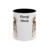 11oz Horgi Dog Mom Mug, Black, front view