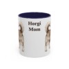 11oz Horgi Dog Mom Mug, Navy, front view