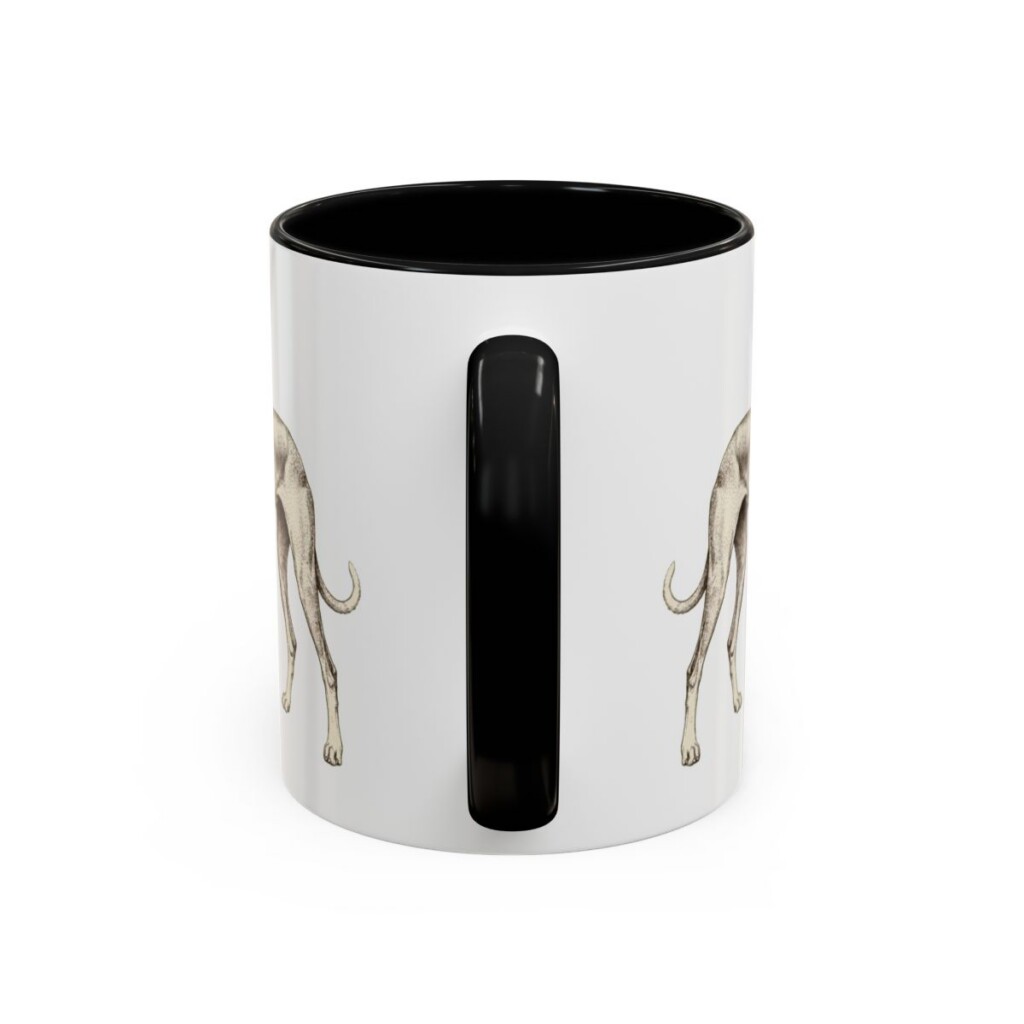 11oz-ibizan-hound-mug-humor-black-back 11oz Funny Ibizan Hound Mug, Black, back view