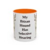 11oz-ibizan-hound-mug-humor-orange 11oz Funny Ibizan Hound Mug, Orange, front view