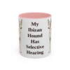 11oz-ibizan-hound-mug-humor-pink 11oz Funny Ibizan Hound Mug, Pink, front view
