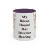 11oz-ibizan-hound-mug-humor-purple 11oz Funny Ibizan Hound Mug, Purple, front view
