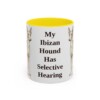 11oz-ibizan-hound-mug-humor-yellow 11oz Funny Ibizan Hound Mug, Yellow, front view