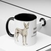 11oz Ibizan Hound Latin Mug, Black, lifestyle photo
