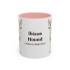 11oz Ibizan Hound Latin Mug, Pink, front view