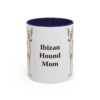 11oz Ibizan Hound Dog Mom Mug, Navy, front view